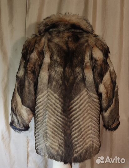 Шуба винтажная Echt Pelz из енотовидной собаки