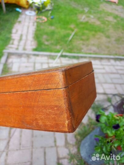 Шкатулка деревянная старинная СССР