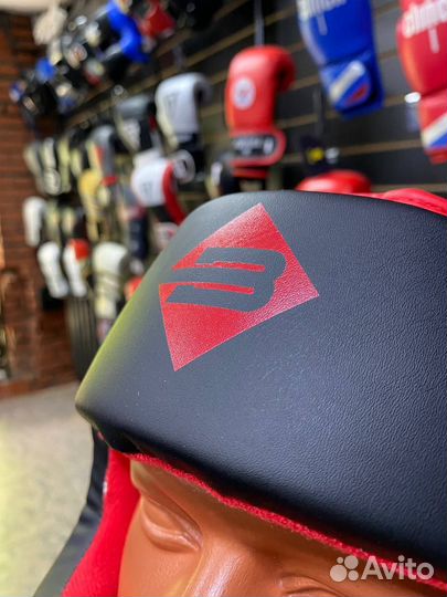 Боксерский шлем BoyBo Атака BH80 Black - Red