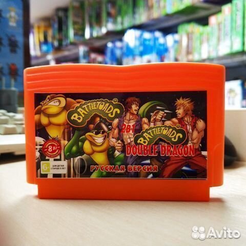 Картридж Dendy игровой 2 игры в 1