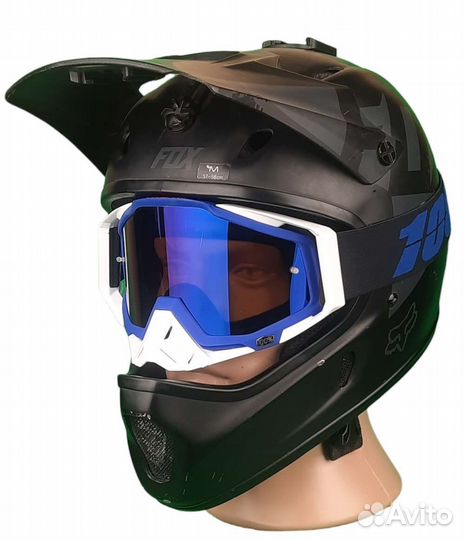 Очки-маска для даунхилла 100 Racecraft