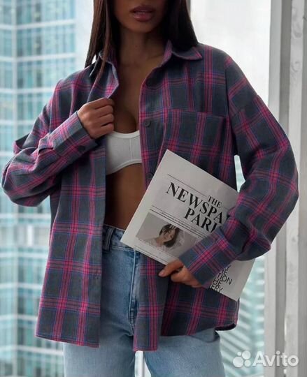 Рубашка женская оверсайз