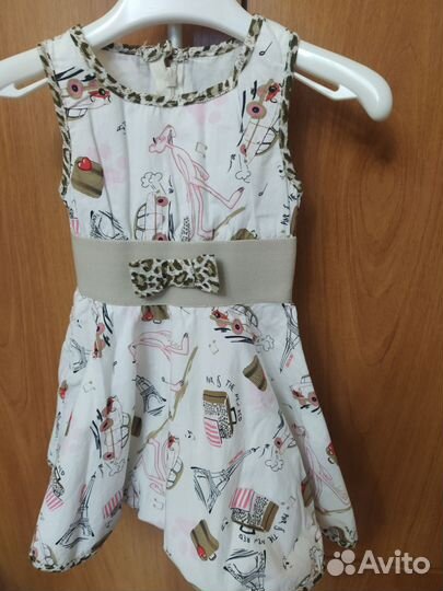 Нарядное платье для худенькой девочки 92