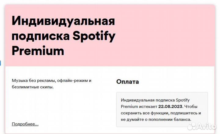 Spotify Premium / 6 месяцев