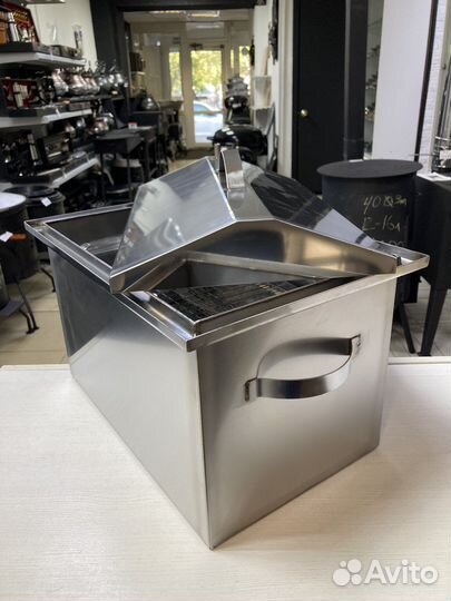 Коптильня 250х400х250 2мм с гидрозатвором