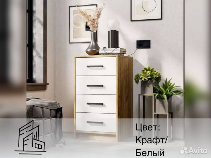 Тумба белая