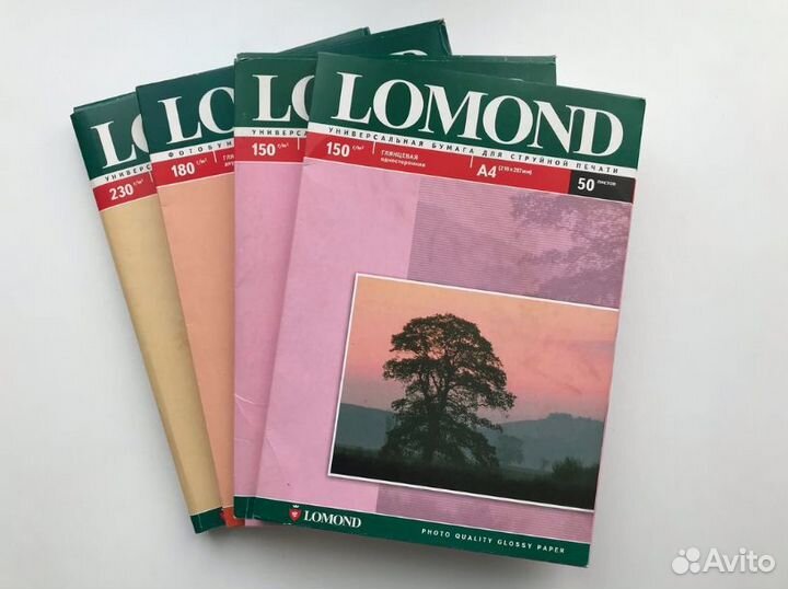 Фотобумага Lomond A-4 и Epson 10x15