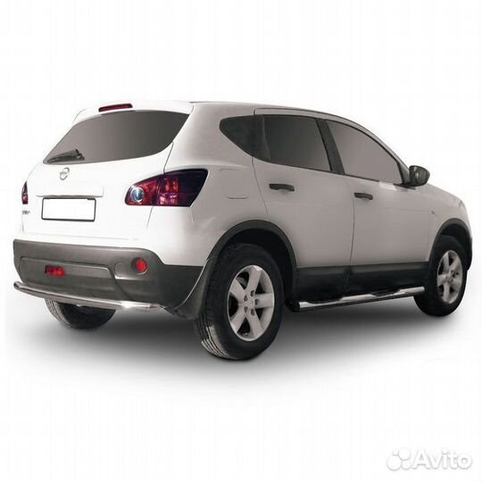 Защита заднего бампера Nissan qashqai (2007)