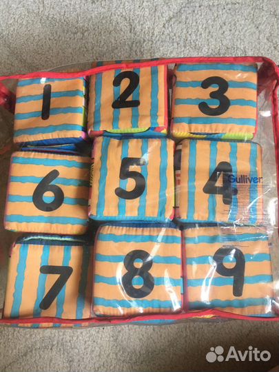 Развивающейся мягкие кубики