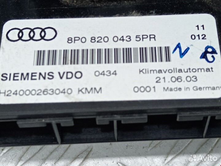 Переключатель отопителя (печки) для Audi A3 8P