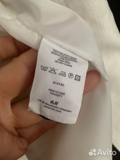 Пиджак льняной H&M XS S 100% лён