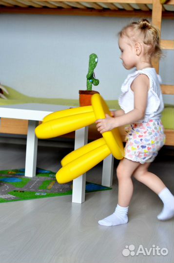 Табурет детский маммут икеа желтый