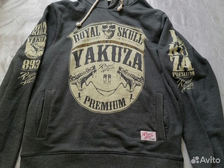 Худи мужское серое