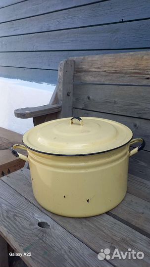 Кастрюля эмалированная