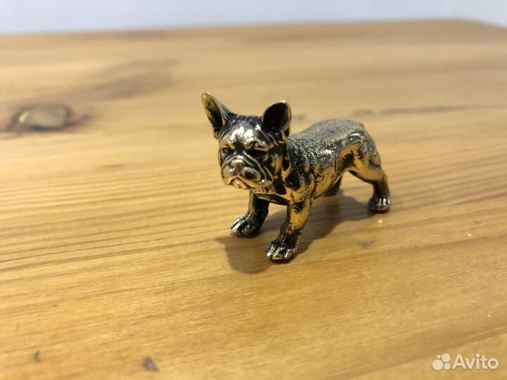 Фигурка.Статуэтка. Французский бульдог бронза