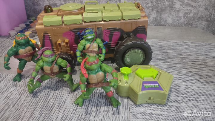 Черепашка-ниндзя машина, черепашки, база