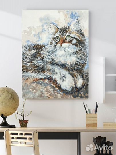 Картина маслом животные птицы