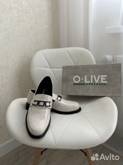 Лаковые лоферы натуральная кожа 39