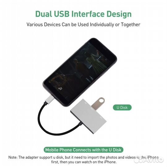 Адаптер Lightning на USB