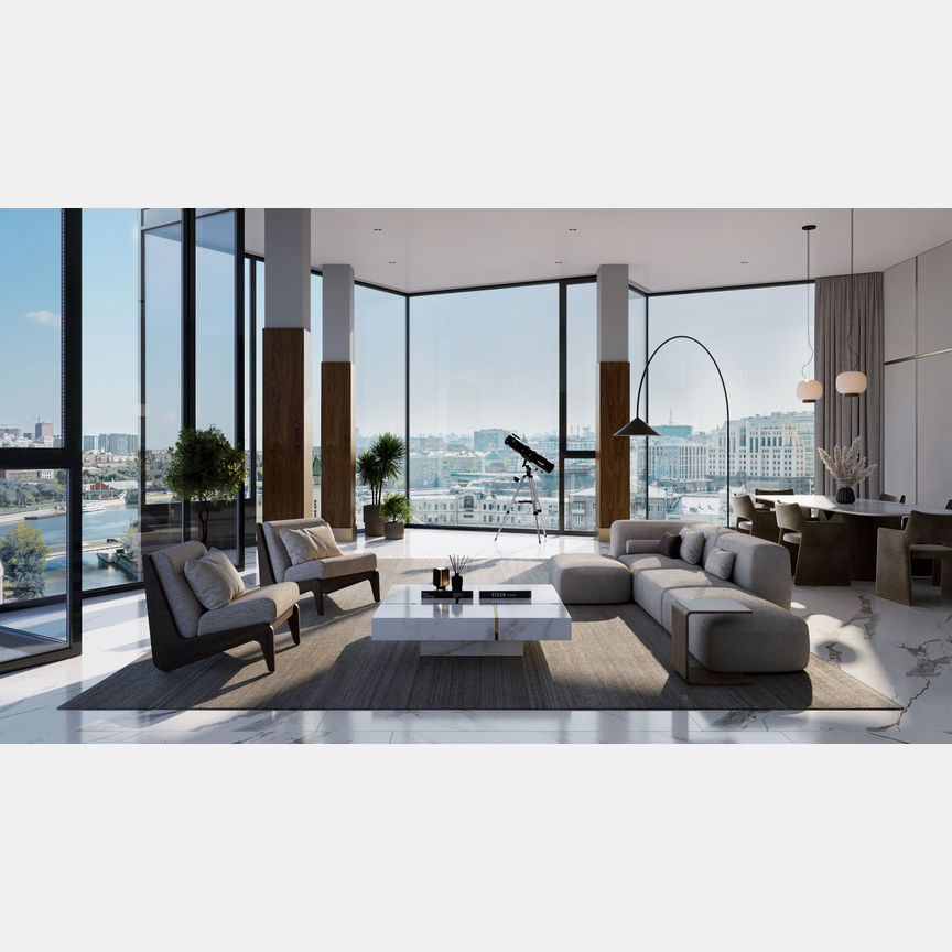 3-к. квартира, 129,3 м², 24/27 эт.