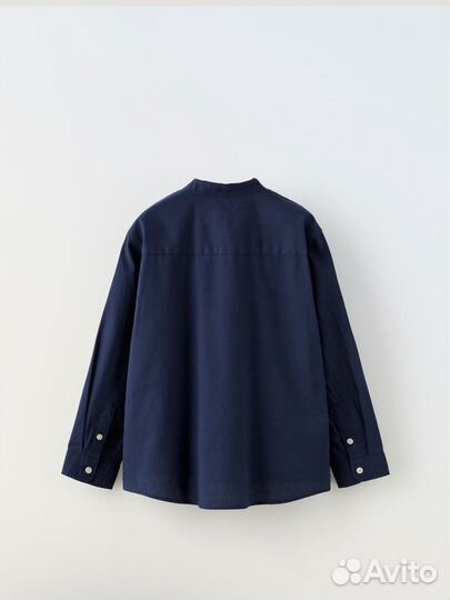 Хлопковая рубашка zara