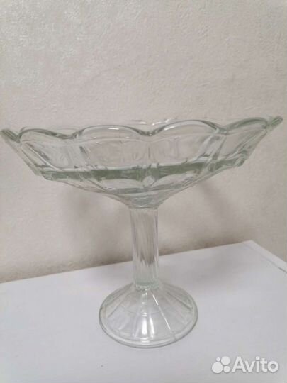 Ваза для фруктов на ножке СССР