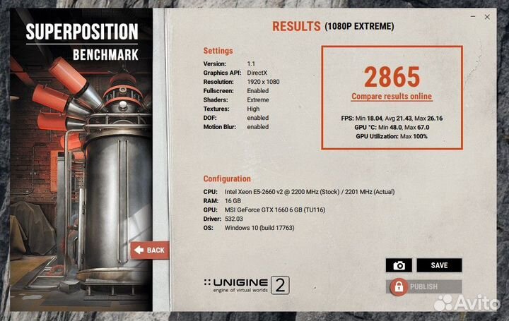 Идеальная MSI GeForce GTX 1660 6GB