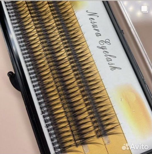 Пучковые ресницы «Ласточкин хвост», ресницы