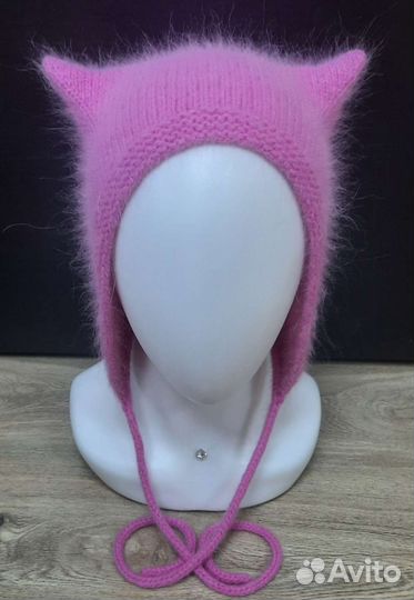 Женский чепчик с ушками весна В наличии