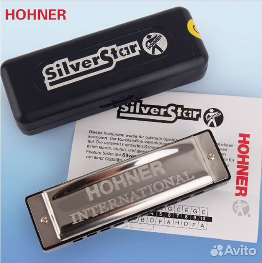 Губная гармошка hohner Silver Star