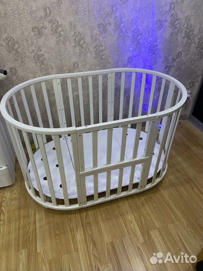 Кровать Кроватка-трансформер круглая-овальная