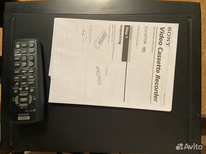 Видеомагнитофон sony