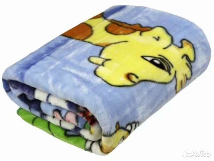 Плед детский плюшевый 110х140