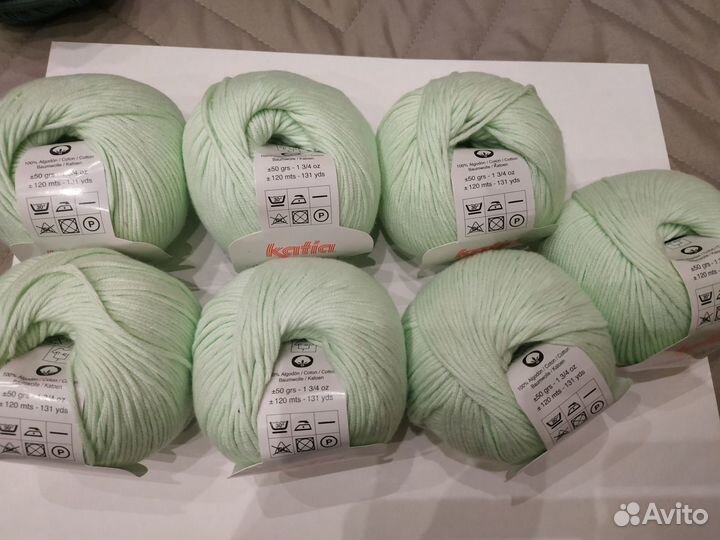 Пряжа Katia (Испания) 100 хлопок 7 мотков