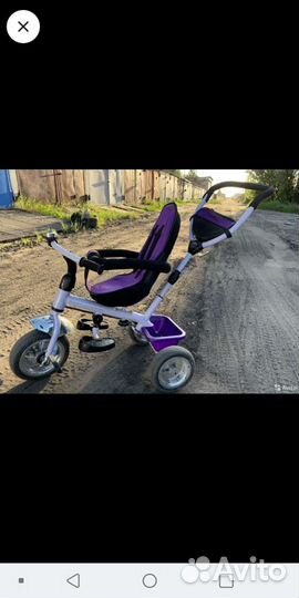 Детский велосипед с родительской ручкой