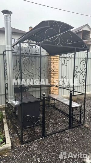 Мангал с крышей