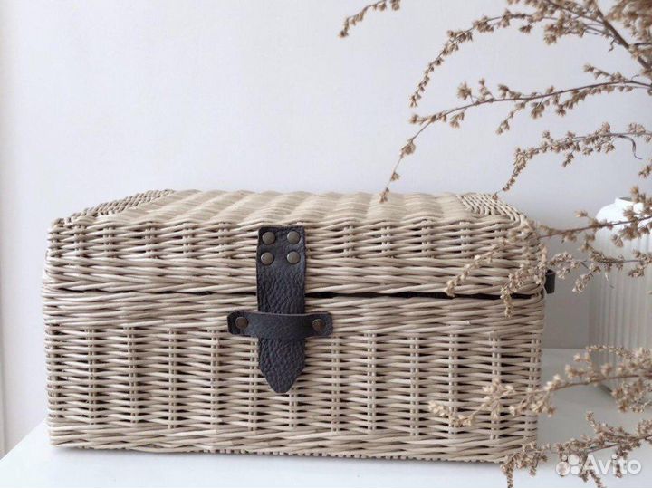 Сундук плетеный