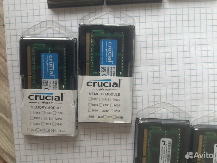 Озу новая 8гб ddr3L 1,35v 12800s 1600 sodimm новые