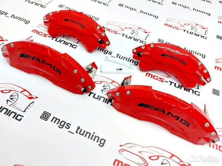 Накладки на суппорта AMG металл GLE W166 AMG пакет