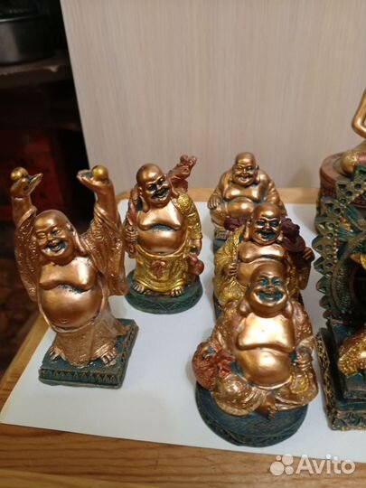 Будда, хотей из полистоуна в ассортименте, новые