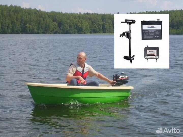 Моторно-вёсельная лодка Тортилла Sea-Pro T24/60