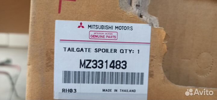 Спойлер Mitsubishi Pajero Sport 3 21- MZ331483