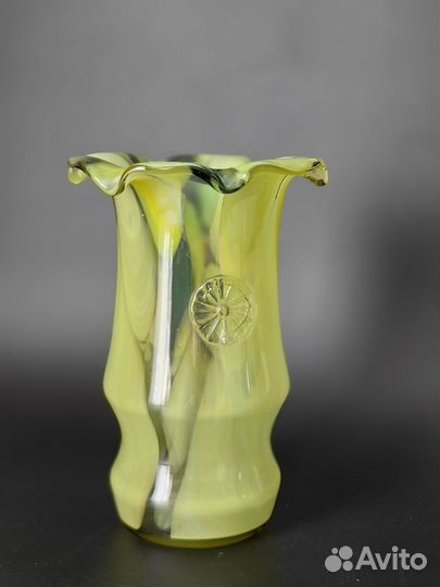 Ваза цветное стекло СССР