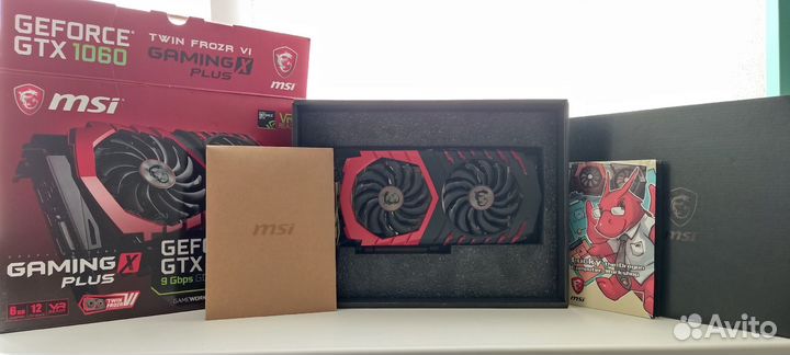 Видеокарта MSI GTX1060 6Gb twin frozr VI gaming X