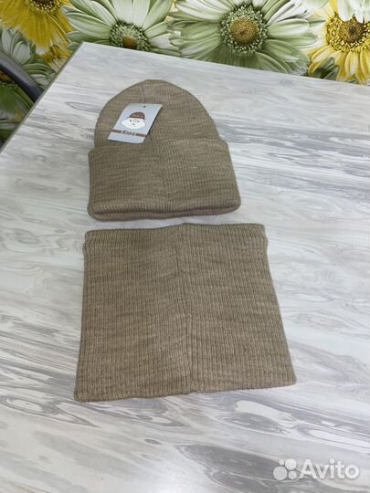 Шапка(бини) и снуд