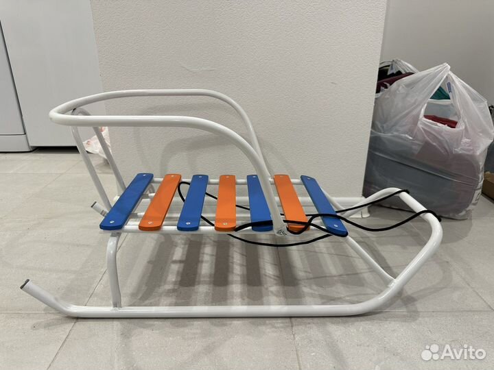 Санки детские с подушкой