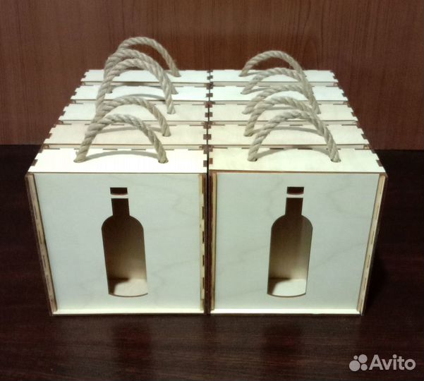 Коробка из дерева под набор для глинтвейна