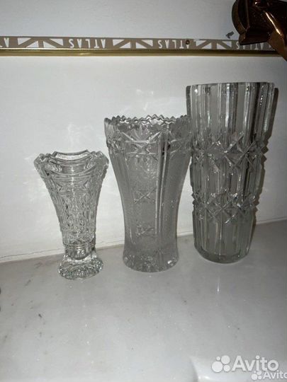 Вазы хрустальные