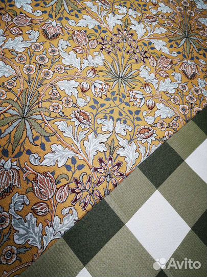 Ткань гобелен в стиле У. Морриса 