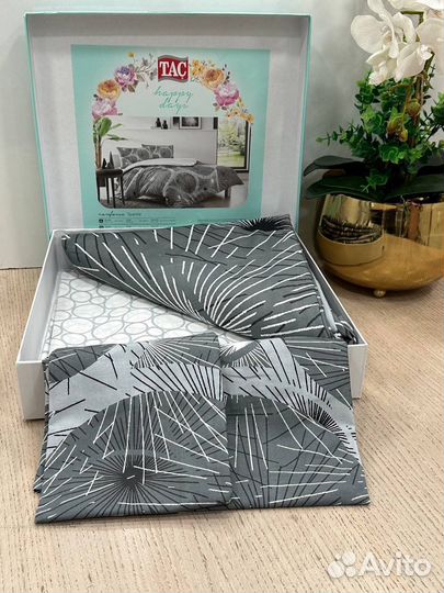Постельное белье евро ранфорс TAC Турция